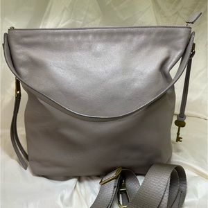 Fossil Maya hobo bag in graystone